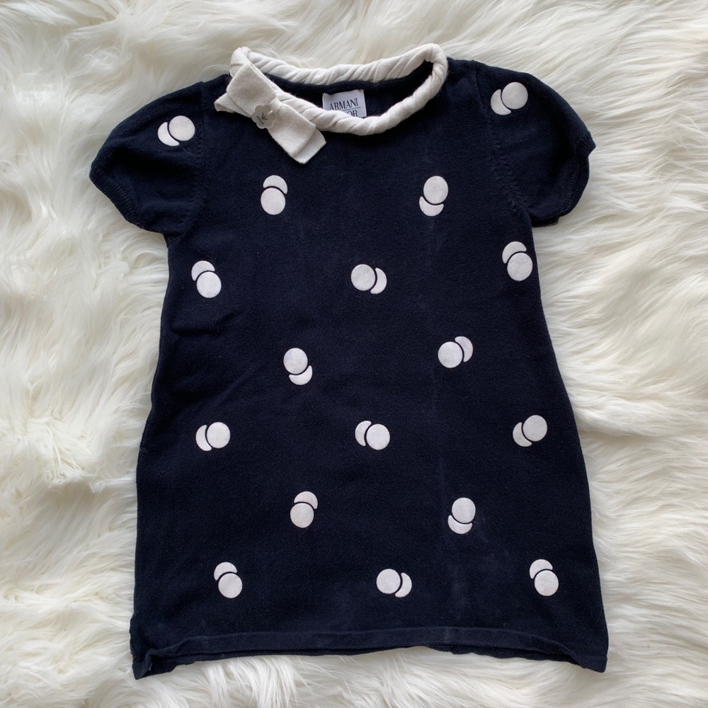 Armani junior knit dress for toddler girl